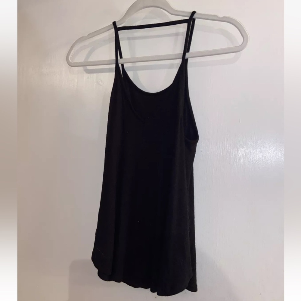 Mossimo Supply Co Size S Black Open Back Ribbed Tank Top